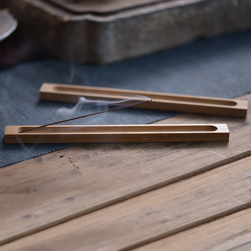 HULIANFU Wood Incense Stick Holder 23cm Line Incense Burner Wooden Crafts Sandalwood Coil Base Home Decoration - Deanwangkt
