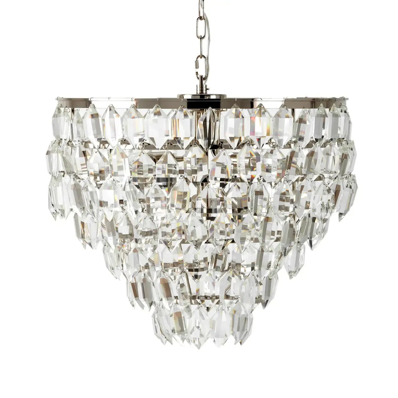 Modern Luxury Round Crystal Chandelier with 8-Light