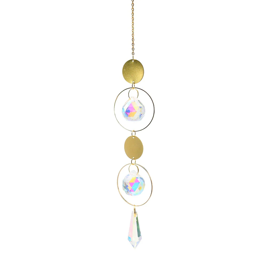 HULIANFU Prism Suncatcher,Hanging Window Crystals,Rainbow Light Catcher,Crystal Sun 50mm Catcher,Summer Gift,Octagon Beads - Deanwangkt