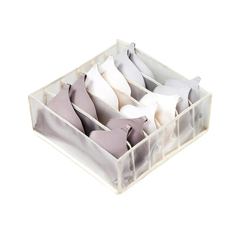HULIANFU Underwear Bra Organizer Storage Box Drawer Closet Organizers Divider Boxes For Underwear Scarves Socks Bra - Deanwangkt