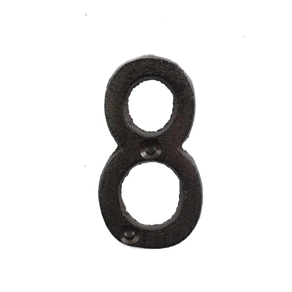 HULIANFU Metal Letters Numbers Cast Iron Decoration House Sign Doorplate DIY Cafe Wall CLH@8 - Deanwangkt
