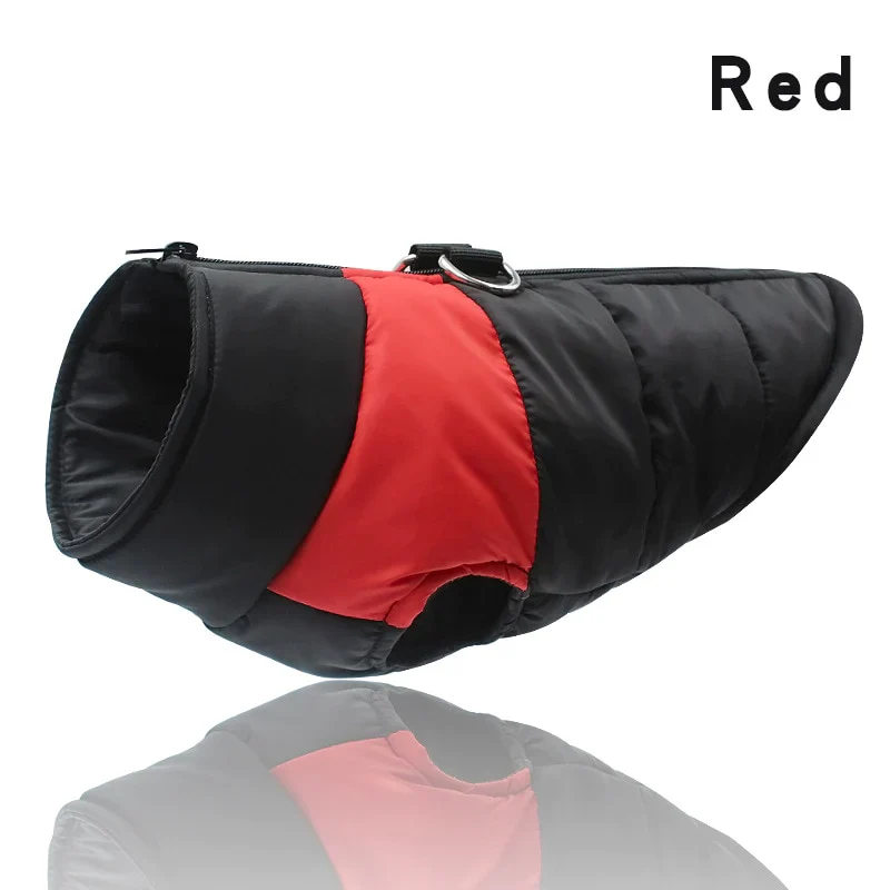 HULIANFU New Waterproof Big Dog Vest Jacket Winter Warm Pet Dog Clothes For Small Large Dogs Puppy Pug Coat Dogs Pets Clothing 4XL 5XL - Deanwangkt