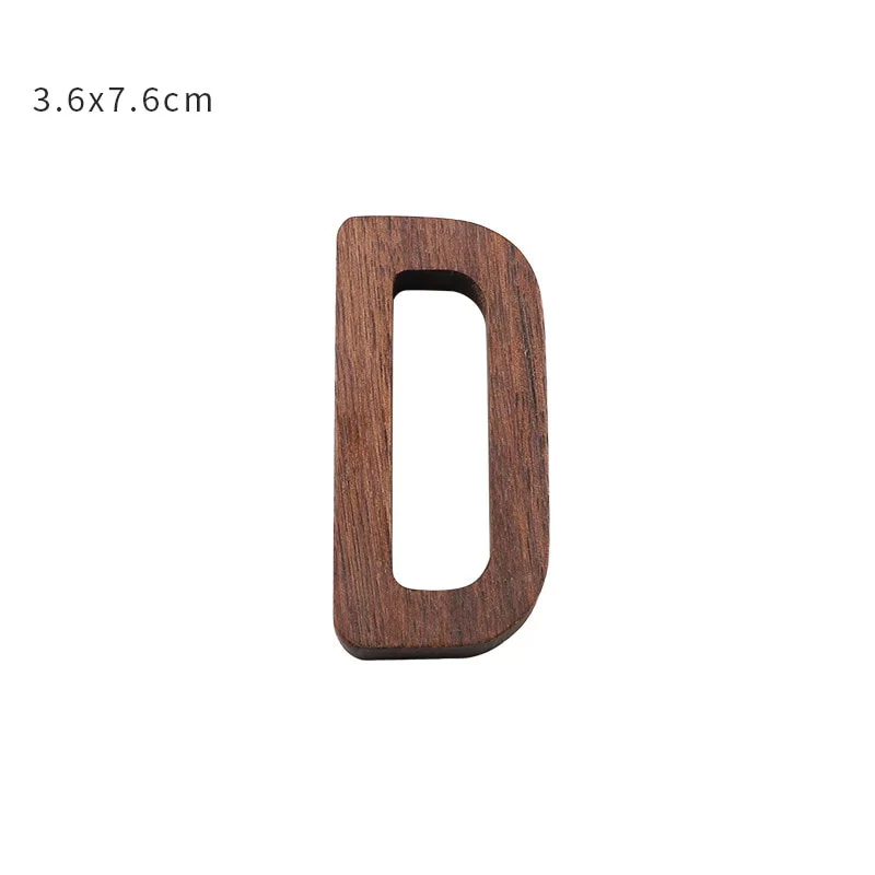HULIANFU NEW Nordic Style Black Walnut Letter Decorative Letters Combination Wall Decoration DIY Letter Home Decoration Wooden Alphabet - Deanwangkt
