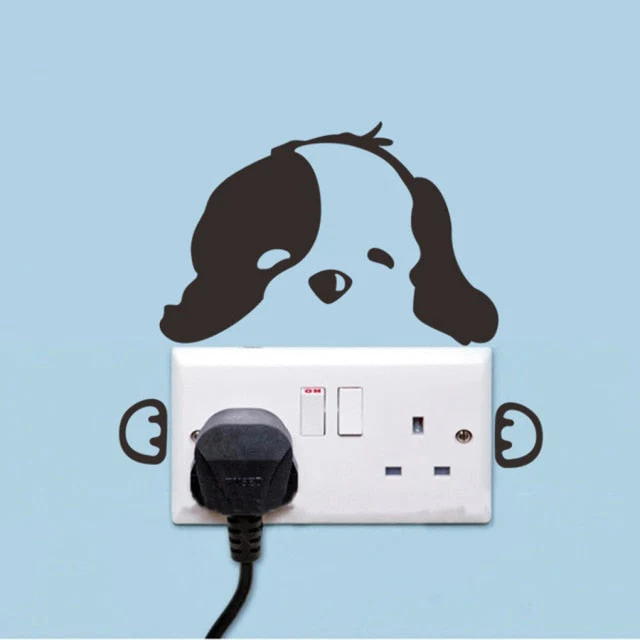 HULIANFU 2026  3D Lovely Pet Self-adhesive Wallpaper Children Living Room Bathroom Toilet Decals Mural Tattoo - Deanwangkt