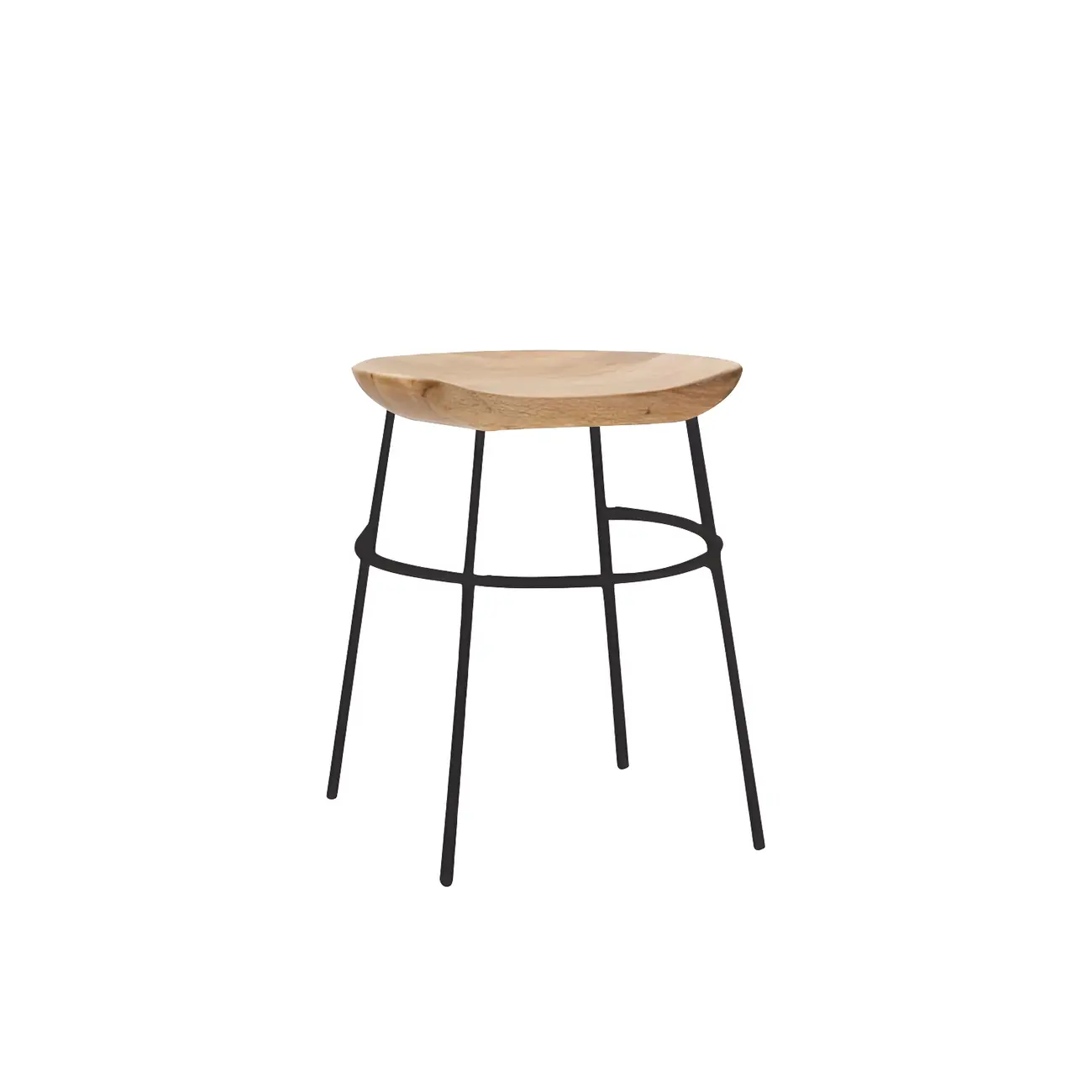 Modern Solid Wood Counter Height Bar Stools