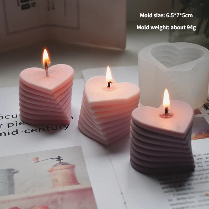HULIANFU U Shape Scented Candle Mold Food Grade Silicone Mold DIY 3D Aromatherapy Candle Mould  Candle Making Supplies Home Wedding Decor - Deanwangkt