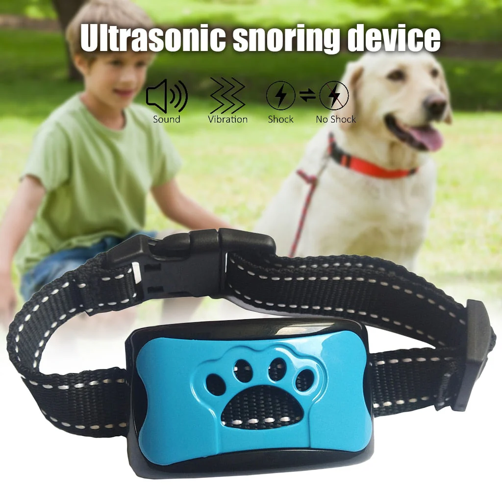 HULIANFU Waterproof Pet Dog Anti Barking Device Electric Dog Training Collar Dog Shock Deterrent Stop Barking Vibration Anti Bark Collar - Deanwangkt