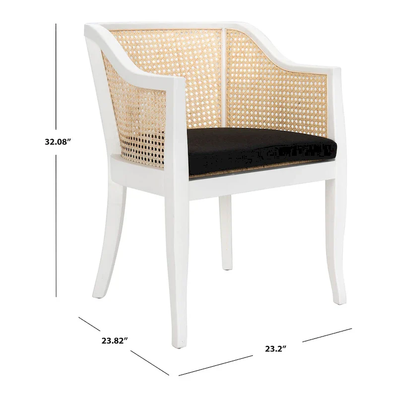 SAFAVIEH Velva Cane Dining Chair - 23.8 x 23.2 x 32.1 - 24Wx23Dx32H