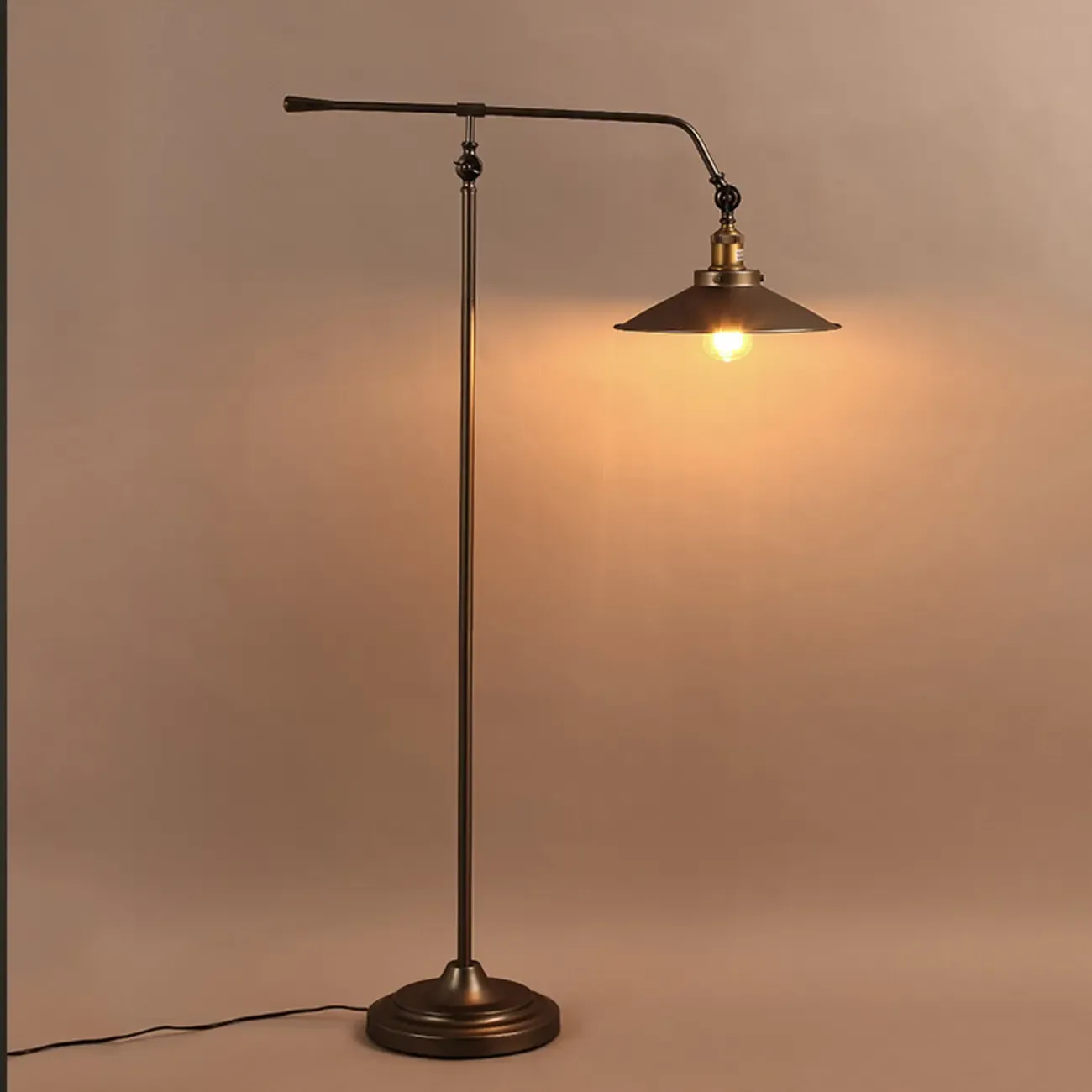 Adjustable Industrial Retro Metal Standing Floor Lamp