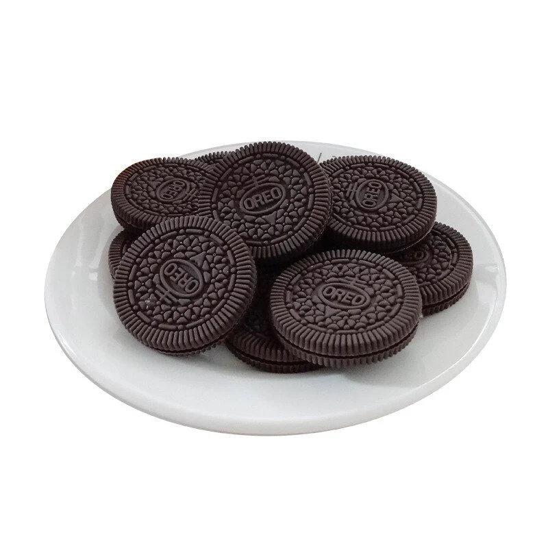 HULIANFU Simulation Oreo Cookies Fake Cake Artificial Food Model Children Photography Prop Bakery Decoration Wedding Party Home Decor - Deanwangkt