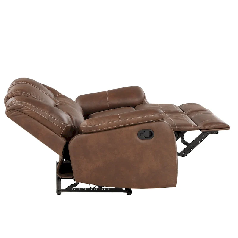 Kameryn Faux Leather Manual Reclining Loveseat