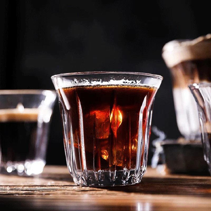 HULIANFU Nordic Espresso Coffee Glass European Cappuccino Cold Latte Latte Concentrated Cup American Ice Dirty Coffee Cup for Kitchen - Deanwangkt