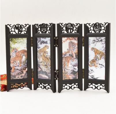 HULIANFU Multi-pattern Antique Small Screen Chinese Style Mask  Ornaments Features Crafts Tourism Souvenirs Gift  Home Decoration - Deanwangkt