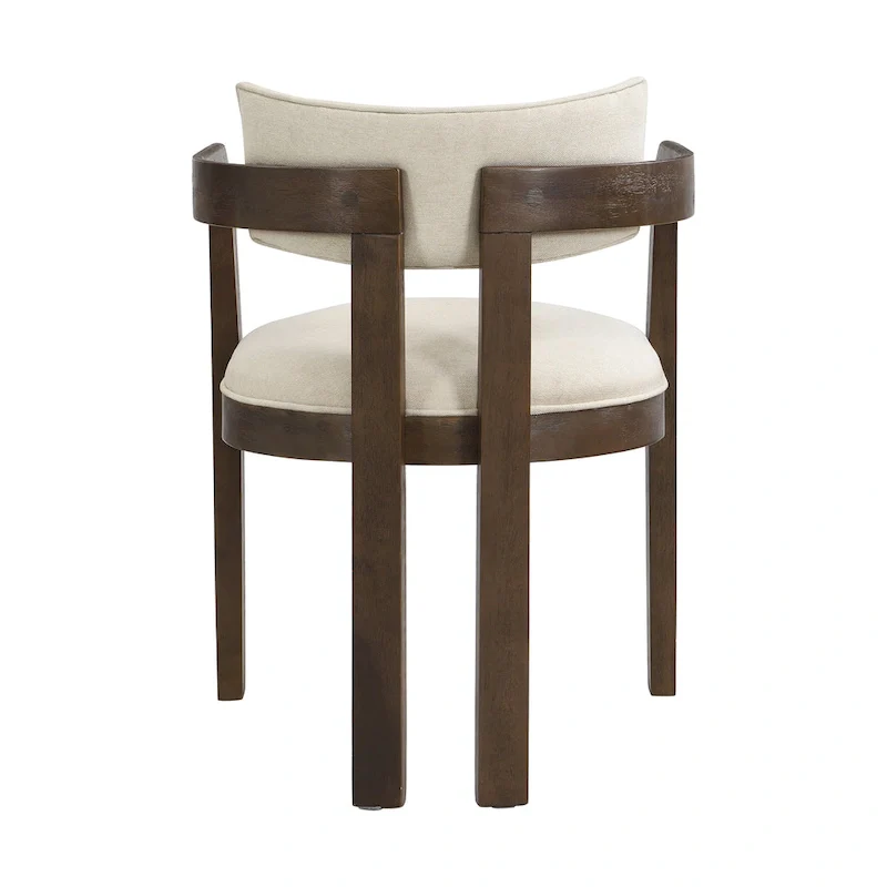 Conrad Sophisticated Modern Dining Chair With Armrest by Christopher Knight Home