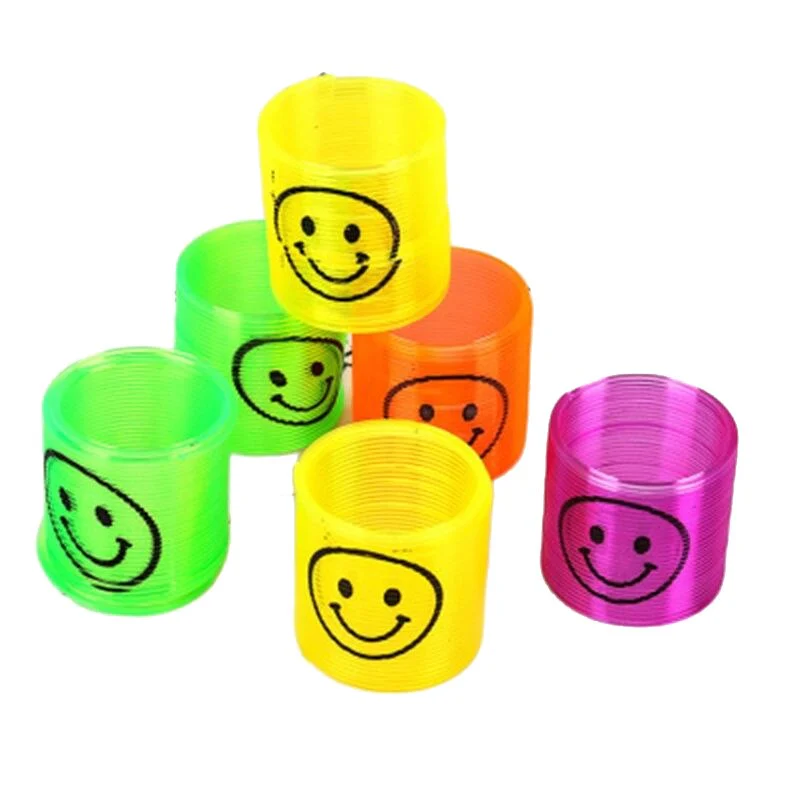 HULIANFU Rainbow Magic Spring, 10Pcs Colorful Rainbow Neon Plastic Spring Toys, Party Supplies Boys Girls Easter, Halloween Gift Toys - Deanwangkt