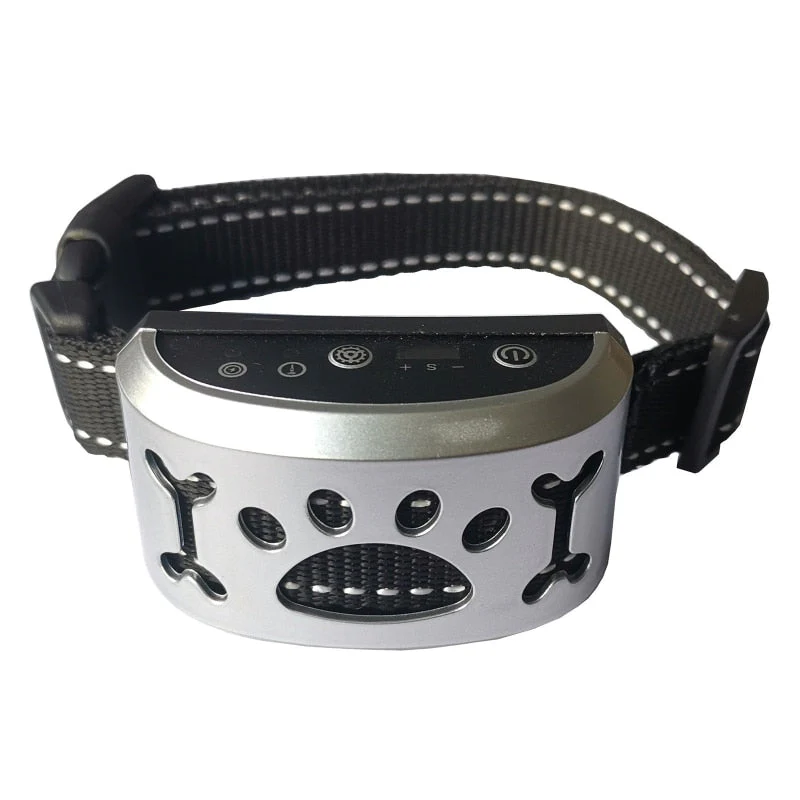 HULIANFU Rechargeable Dog Bark Collar Waterproof Pet Anti Bark Collar Stop Barking Device No Harm Control for Pet Dog Trainning Collars - Deanwangkt