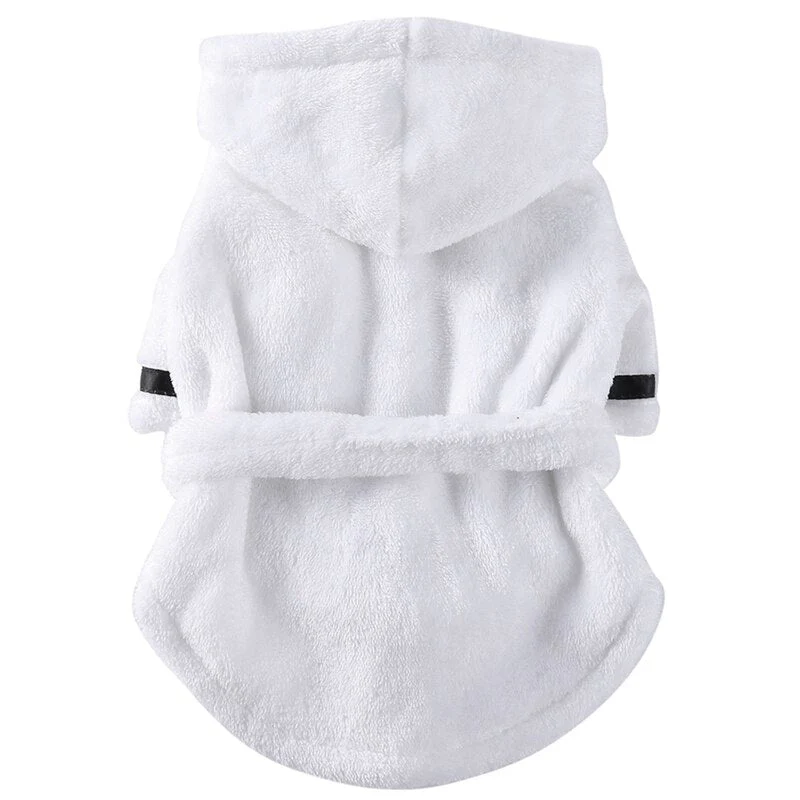 HULIANFU Pet Dog Bathrob Dog Pajamas Sleeping Clothes Soft Pet Bath Drying Towel Clothes for for Puppy Dogs Cats Pet Accessories - Deanwangkt