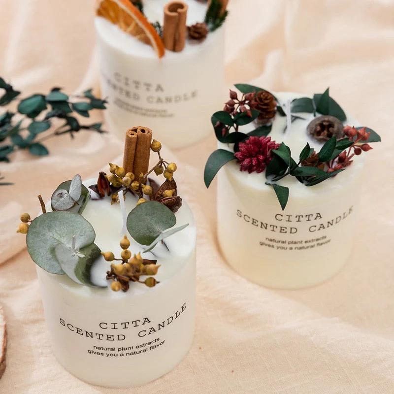 HULIANFU Soy Wax Fragrance Candles Romantic Pillar Candle Wedding Birthday Christmas Decoration Home Furnishing Scented Candle Hot Sale - Deanwangkt