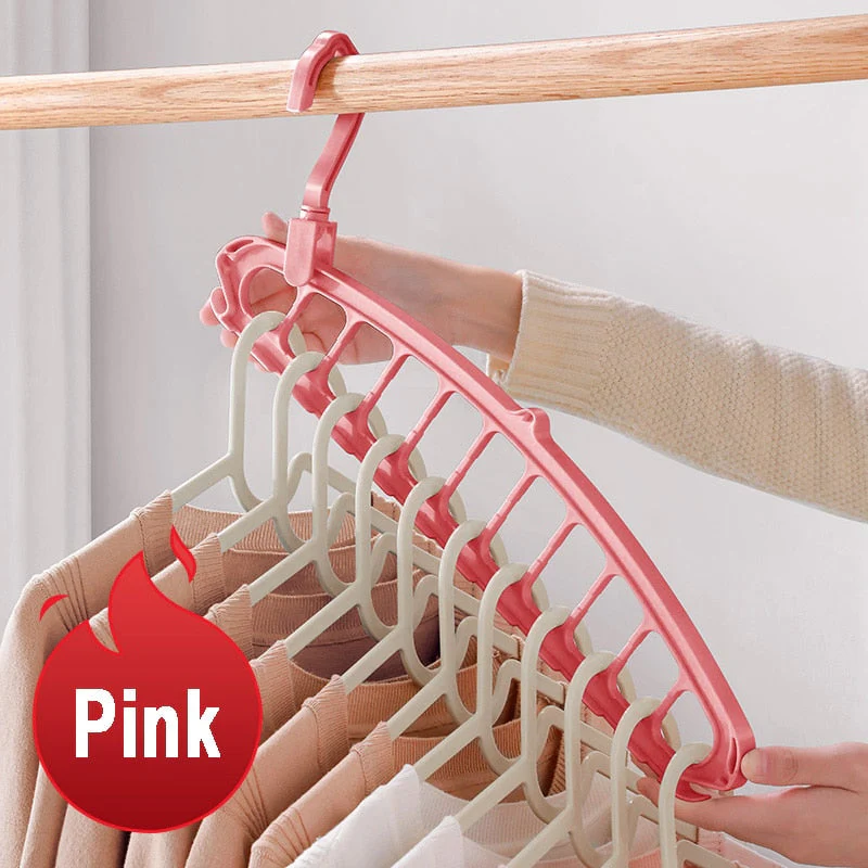 HULIANFU Joybos Clothes Hanger Closet Organizer Space Saving Hanger Multi-port Clothing Rack Plastic Scarf Storage hangers for clothes - Deanwangkt
