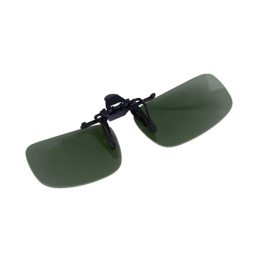 HULIANFU Unisex Clip Polarized Sunglasses Driving Night Vision Clip-on Flip-up Lens Sunglasses Cool Eyewear Clip On Lens Anti-UV 400 - Deanwangkt