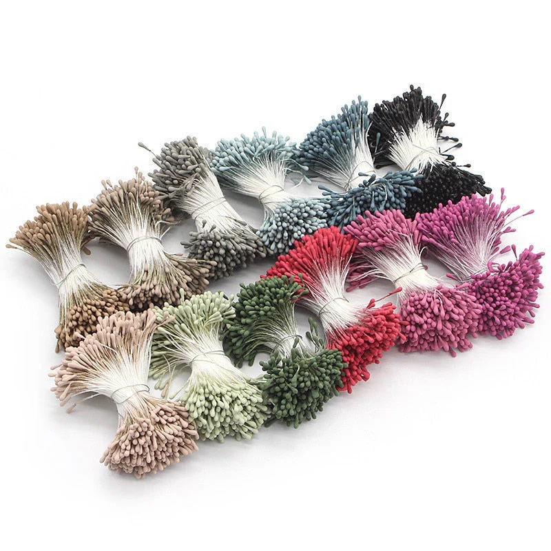 HULIANFU 2026  Lucia Crafts 144/420/600/1000pcs /Lot  Flowers Stamen 2mm  DIY Artificial Flowers  Wreath For Wedding Party Home Decor  D0401 - Deanwangkt