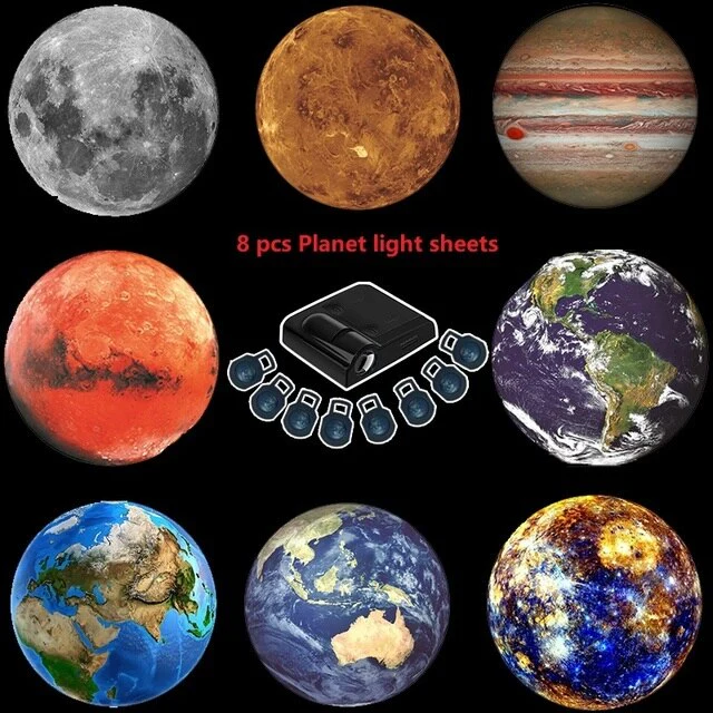 HULIANFU Planetary projection light with light film photo Earth sun Galaxy light projector novelty atmosphere light ins party photo props - Deanwangkt