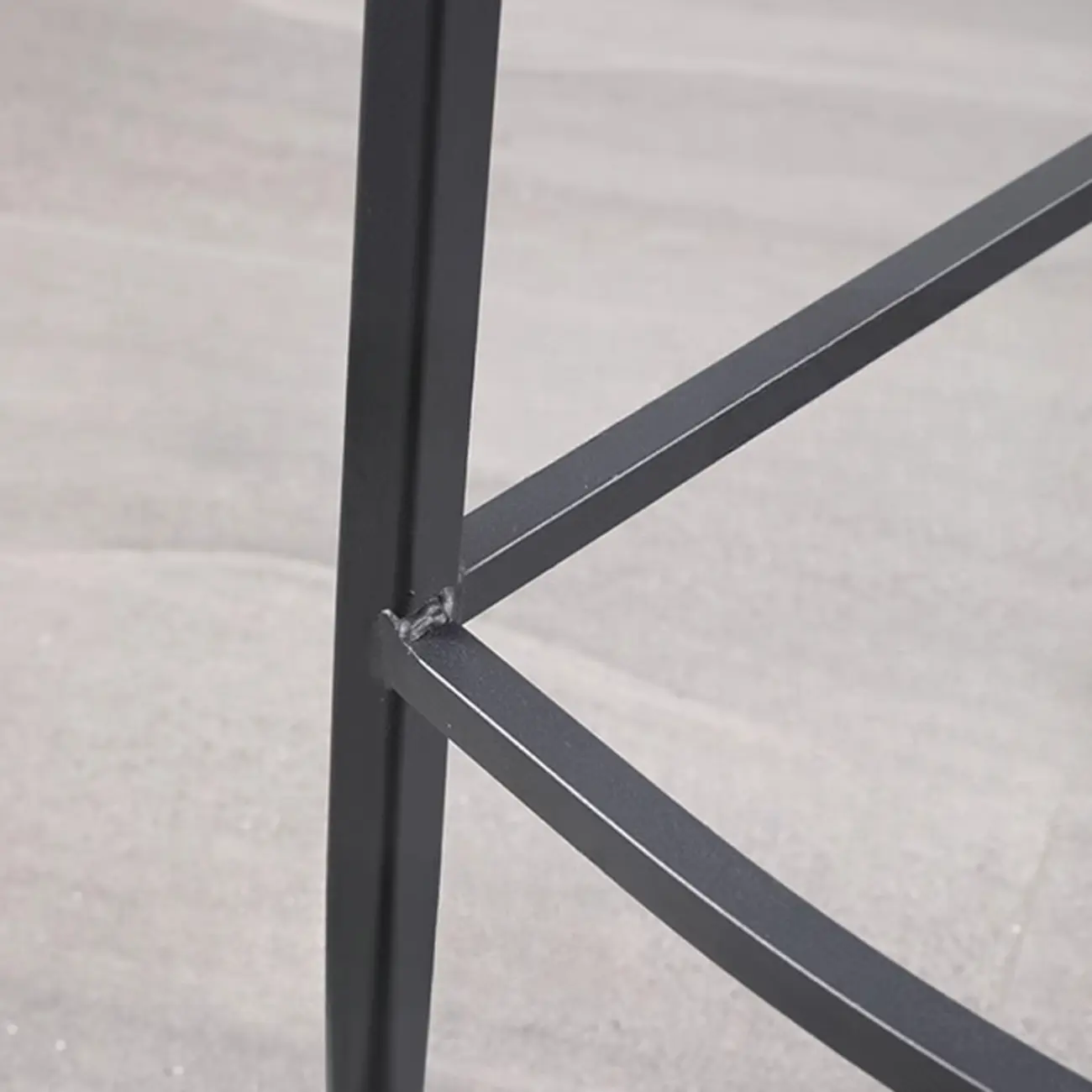 Modern Leather Seat Woven Textured Bar Stools with Back