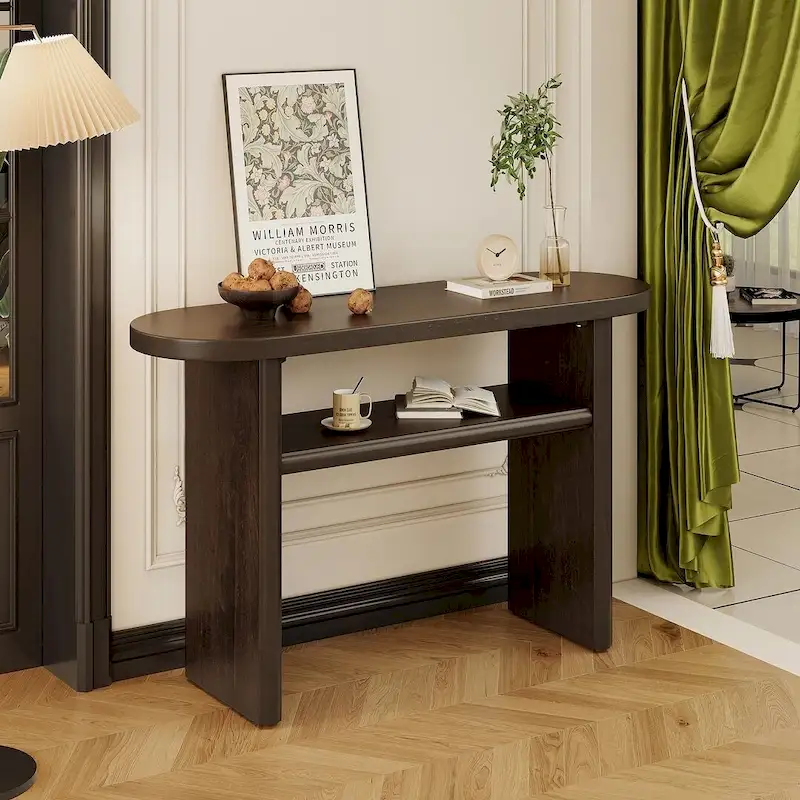 47.80 Modern Wooden Console Table with Shelf
