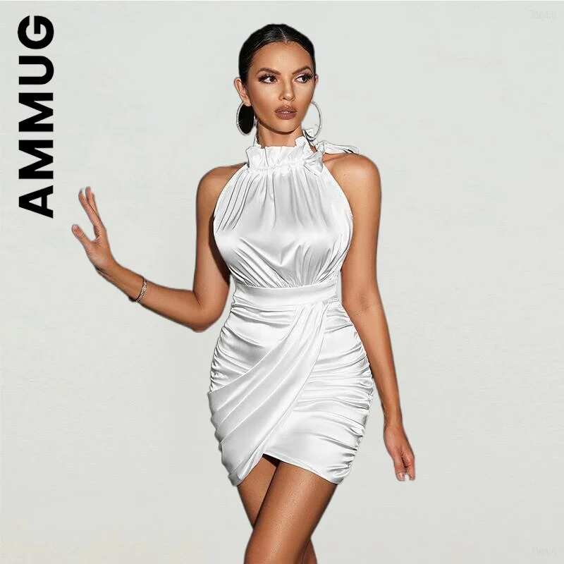 hulianfu Women Fashion Dress sleeveless sexy mini dresses Style Harajuku Dresses Stylish Soft Sexy Dress Vestidos Women Clothing - Deanwangkt