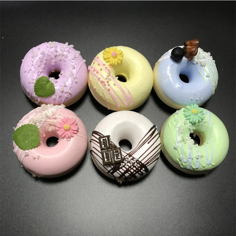 HULIANFU Simulation Cake Artificial Bread Cake Home Decoration Display Wedding Sweet Decortion 6pcs - Deanwangkt