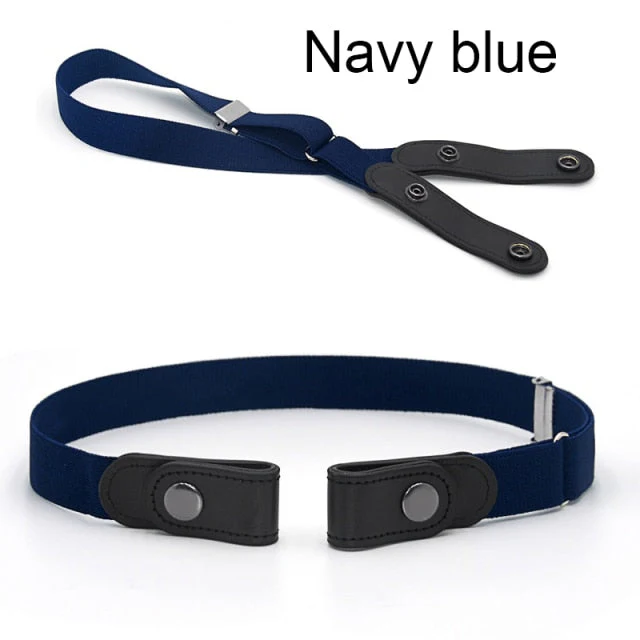 No Buckle Stretch Belt Buckless Belt Invisible Elastic Waist Belt Unisex for Jeans Pants, For Women Men - Deanwangkt