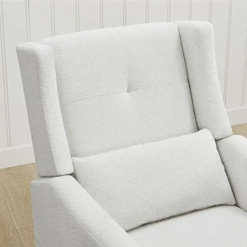 Lincoln Manual Swivel Glider Recliner with Lumbar Pillow
