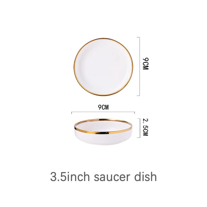 HULIANFU White Porcelain Plates for Food Dinner Set Dishes Salad Soup Bowl Ceramic Plates and Bowls Set Tableware Set Service for 4/6/8 - Deanwangkt
