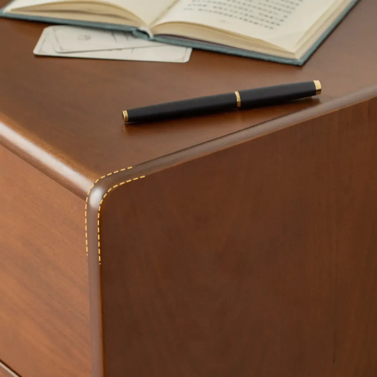 Trendy Lumber Cocoa Chest with 9 Drawers and Metal Base