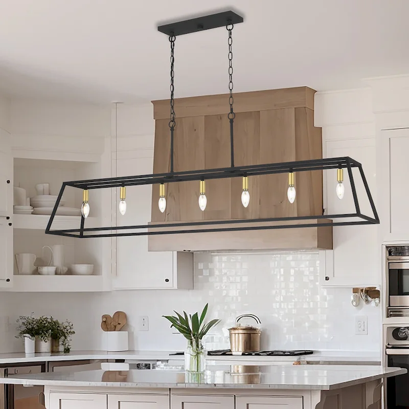 7-light Large Modern Farmhouse Kitchen Island Lighting - 55