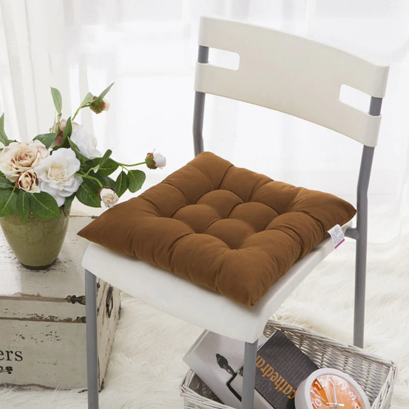 HULIANFU Winter Home Chair Cushion New Outdoor Thick Cushion Pad Office Dining Chair Mattress Pure Sofa Chair Back Pad Comfort Square - Deanwangkt