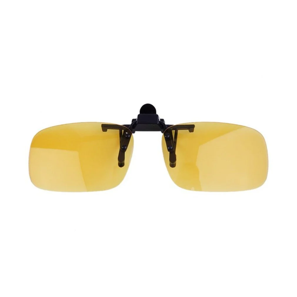 HULIANFU Unisex Clip Polarized Sunglasses Driving Night Vision Clip-on Flip-up Lens Sunglasses Cool Eyewear Clip On Lens Anti-UV 400 - Deanwangkt