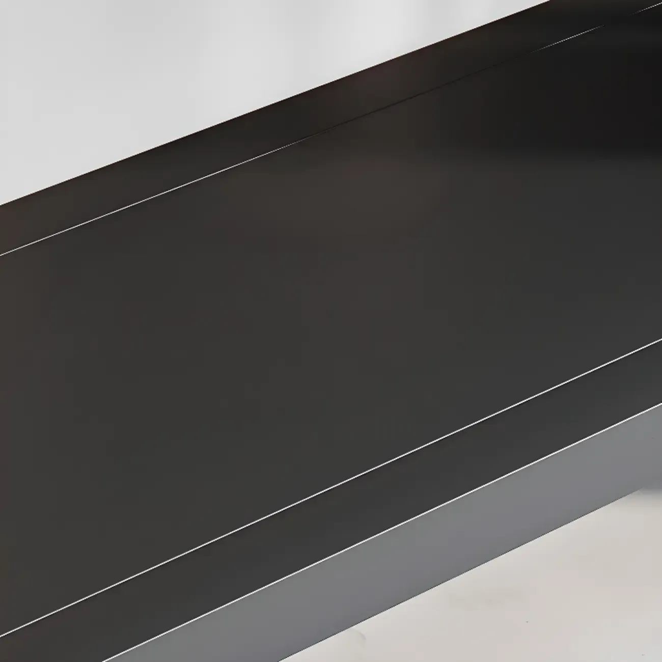 Black Metal 6-Tier Open Back Vertical Bookcase