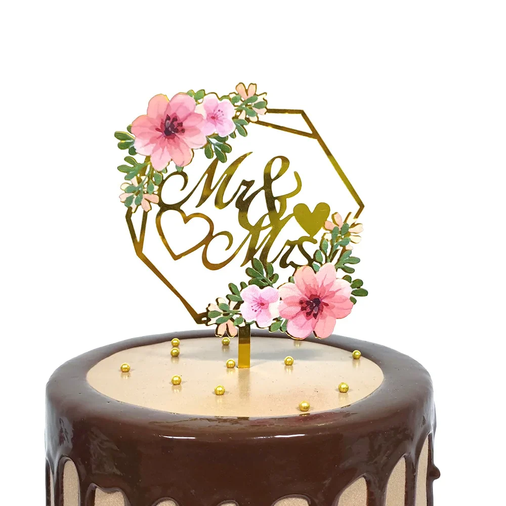 HULIANFU MR&MRS Acrylic Wedding & Engagement Cake Topper Lover Valentine  Day Baking Decoration You&me Anniversary Cake Party Favors - Deanwangkt
