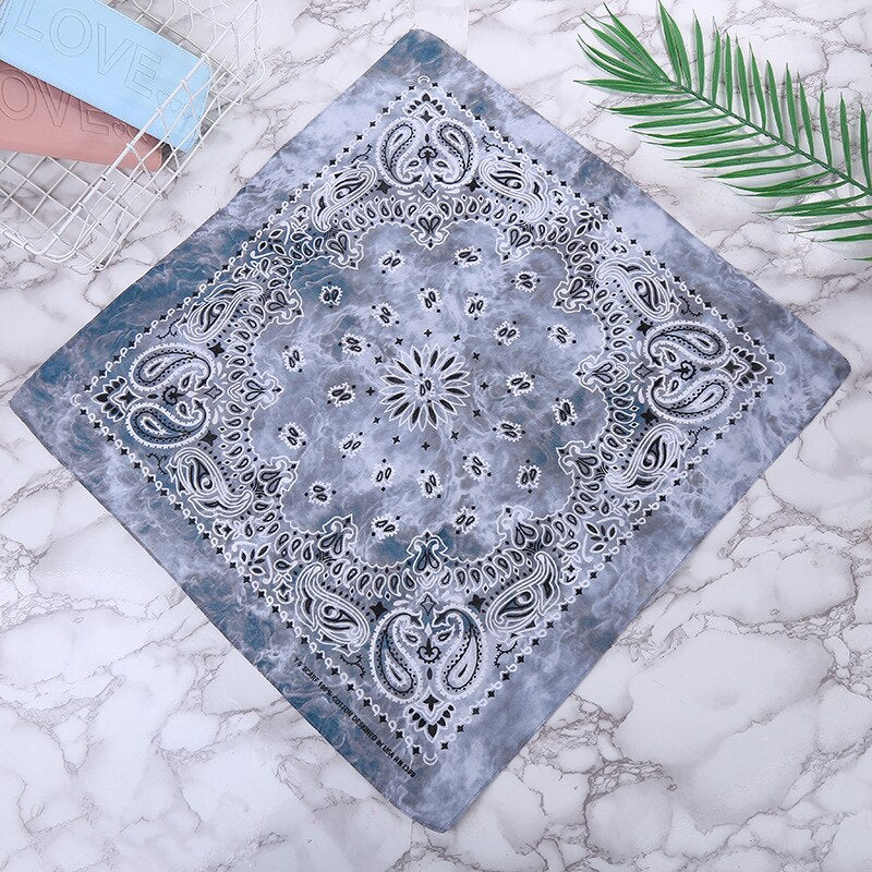 HULIANFU Tie Dye Bandana Cotton Paisley Bandanas Headbands Cowboy Handkerchiefs for Men and Women Colorful Hip-Hop Cycling Outdoor - Deanwangkt