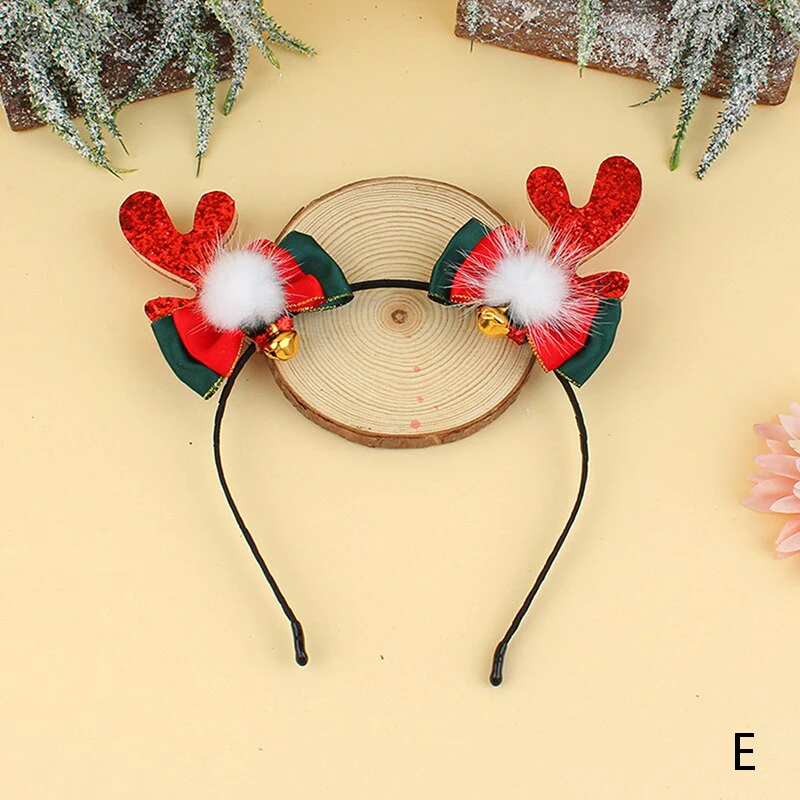 HULIANFU 2026  Christmas Headbands Santa Tree Elk Antlers Headband Kids Adult Headwear Reindeer Ornaments Christmas Decor Party Cosplay Gifts - Deanwangkt