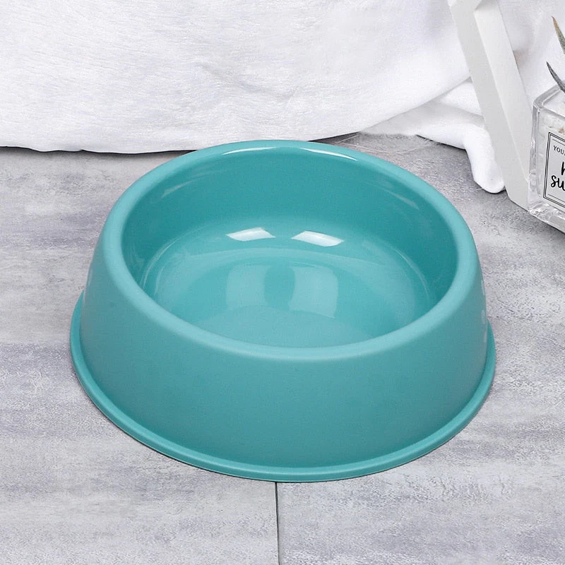HULIANFU Pet Single Bowl PP Frosted Footprint Puppy Drinker Feeder Cat&Dog Food Bowls Lightweight Non-slip Feeding Dish Pets Accessories - Deanwangkt