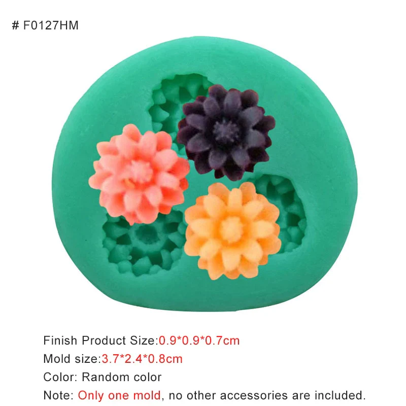 HULIANFU New Mini Flowers Series Silicone Mold DIY Handmade Fondant Cake Baking Chocolate Sugar Cake Tool Resin Polymer Clay Making Mould - Deanwangkt