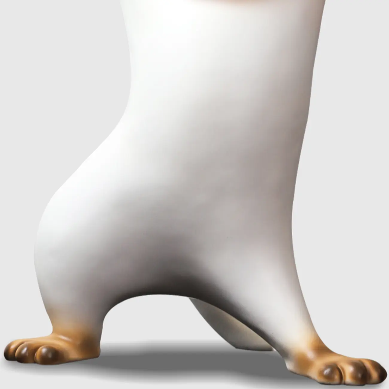 Modern Cute Cat-Shaped Golden Round Top Side Table