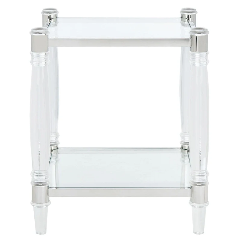 SAFAVIEH Couture Lirie Acrylic Accent Table - 20 W x 20 L x 24 H - 20Wx20Dx24H