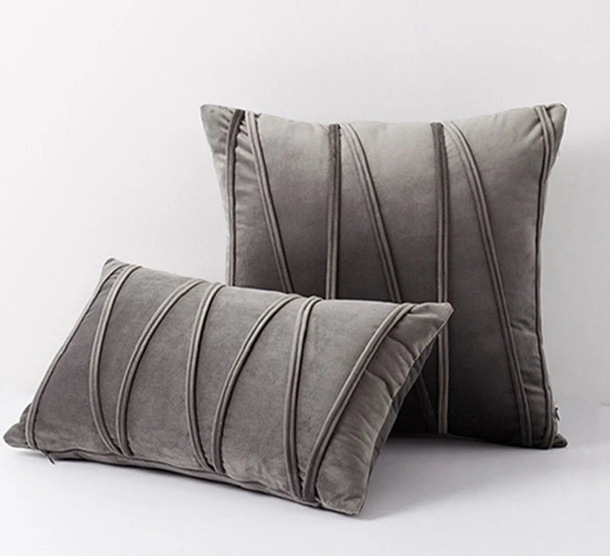 HULIANFU Inyahome New Art Velvet Yellow Blue Pink Solid Color Cushion Cover Pillow Cover Pillow Case Home Decorative Sofa Throw Decor - Deanwangkt