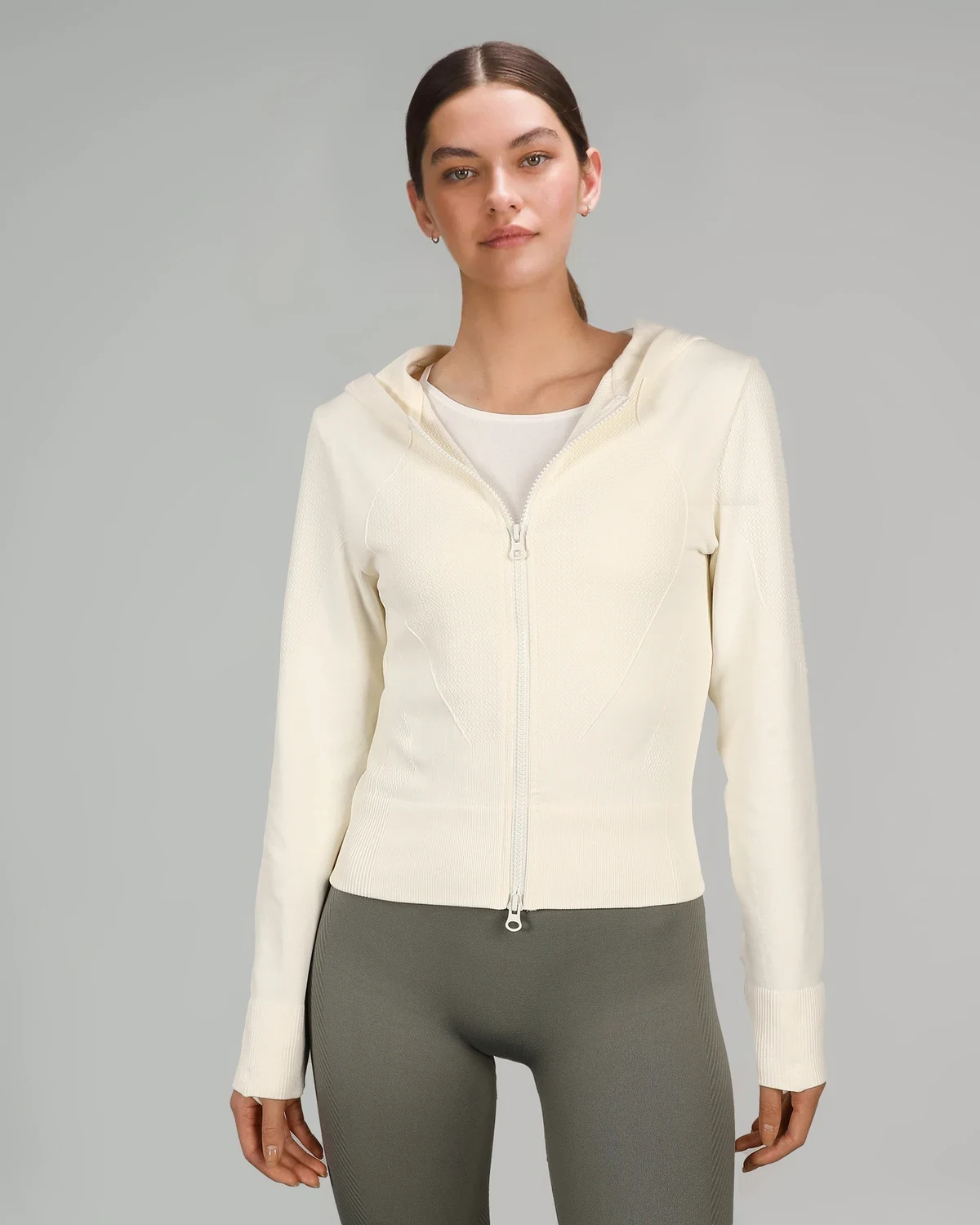 UPF50+ Casual Sports Long Sleeve Sun Protection UV Protection Jacket for Women, Shaping Slim Fit Seamless-Side Outdoor Sun Protection Clothing