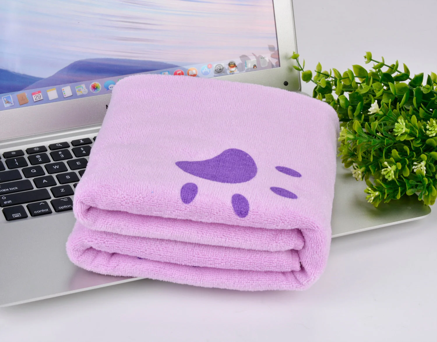 HULIANFU Legendog 1pcs Pet Bath Towel Footprint Printed Oversized Microfiber Towel Strong Absorbing Water Dog Bath Dry Towel Pet Supplies - Deanwangkt