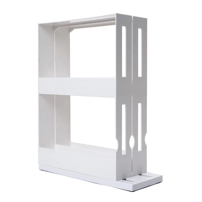 HULIANFU Rotating Storage Rack Kitchen Organizer Spice Storage Rack Cabinet Holder Multifunctional Makeup Storage Bathroom Trolley - Deanwangkt