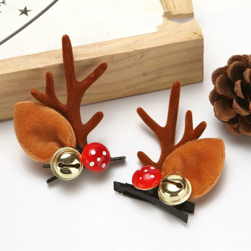 HULIANFU 2026  Christmas Headband Adornment Cute Antler Festival Style Headband Reindeer Ornaments Party Horns Cosplay Accessories - Deanwangkt